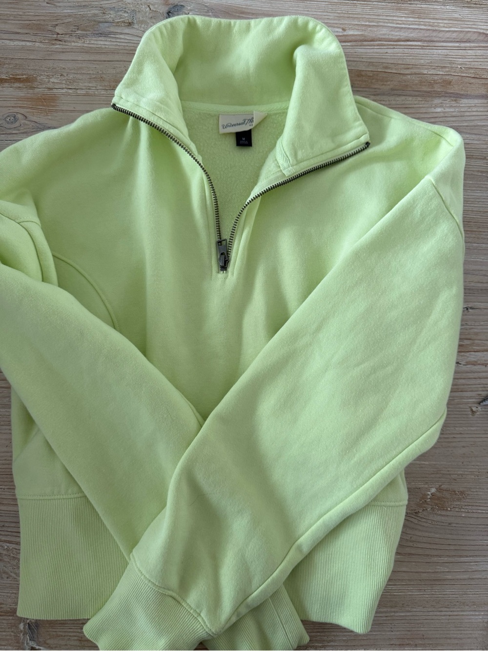 Universal Thread Lime Quarter-Zip Pullover Sweater